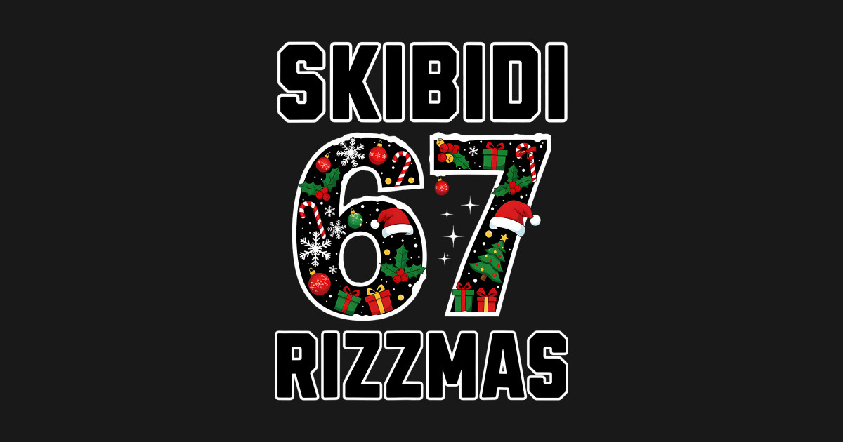 Happy Six Rizzmas 2025 Seven Festive Holiday Meme Skibidi - Skibidi ...