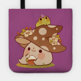 Witchy mushroom and frog Tote