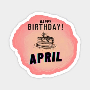 Birthday April #4 Magnet