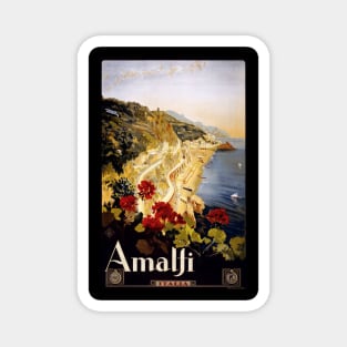 Vintage Travel Poster - Amalfi, Italy Magnet