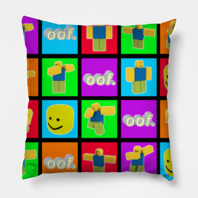 Roblox Dabbing Dab Noob Pattern Oof Big Head Roblox Pillow Teepublic - strong noob shows affection to dabbing body pillow roblox