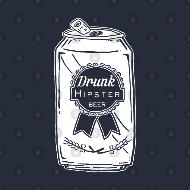 Drunk Hipster Beer by UselessRob