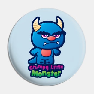 Grumpy Little Monster Pin