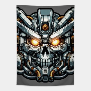 Biomech Skull S01 D14 Tapestry