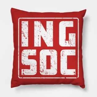 INGSOC: Faded Glory (white) Pillow