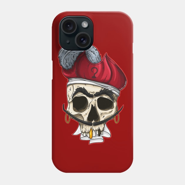 Hook Skull Phone Case by TheLoneWolfStudio