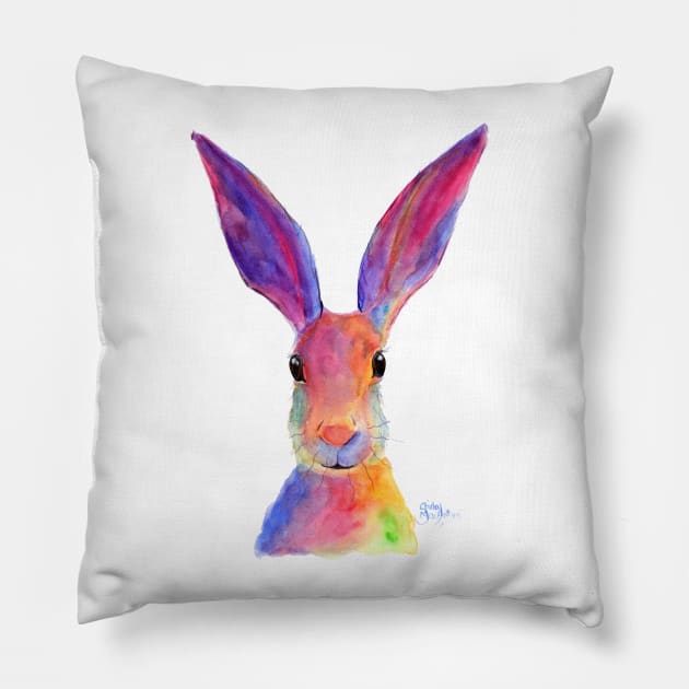 HaPPY HaRe / RaBBiT ' JeLLY BeaN ' Pillow by ShirleyMac