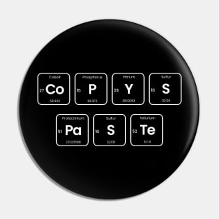 Copy Paste Funny Periodic table science chemistry design Pin