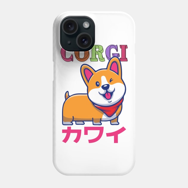 Kawaii Corgi Phone Case by Kencur