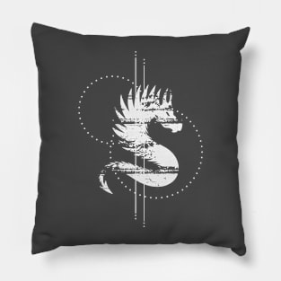 Fantasy Mystical Dragon Design Pillow