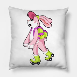 Rabbit with Roller skates Pillow