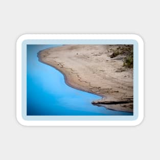 Squiggly Lines in the Sand by Debra Martz Magnet