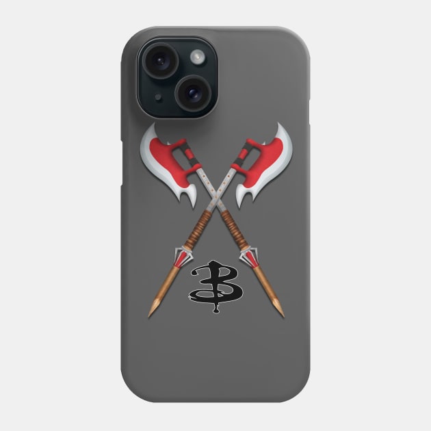 Buffy the Vampire Slayer Scythe X Phone Case by bovaart