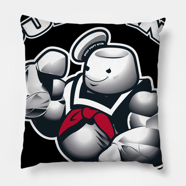 Stay Puft And Buff Stay Puft Marshmallow Man Pillow Teepublic Au