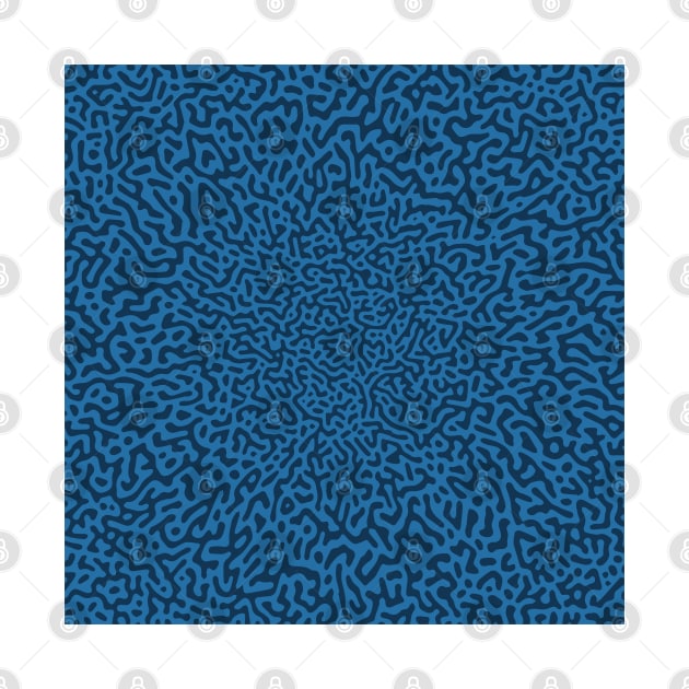 Warped Turing Pattern (Blue) by John Uttley