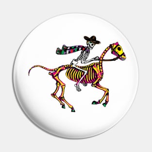 Cowboy skeleton day of the dead. Pin