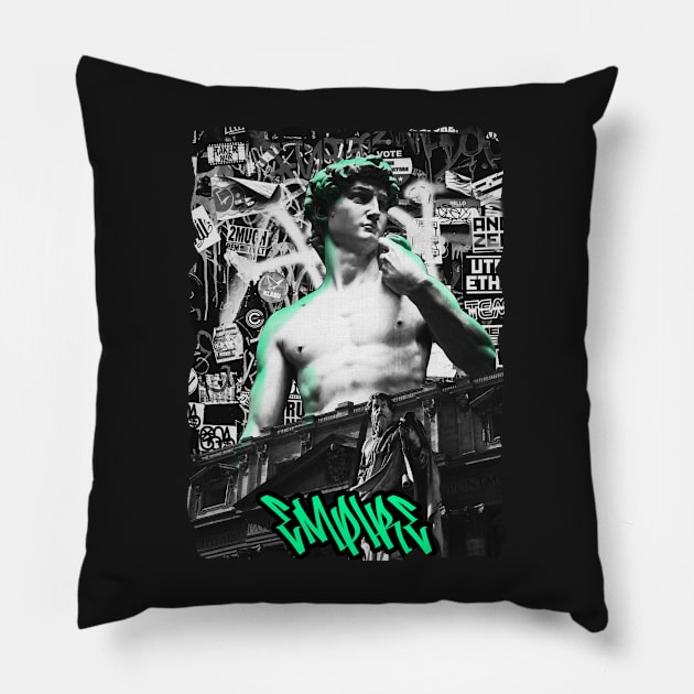 empire streetwear Pillow by lounesartdessin