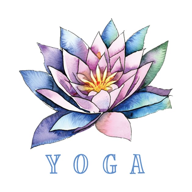 Yoga Lotus Flower by TomiTee