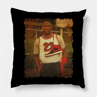 Vintage Jordan With Sneakers Pillow