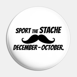 Sport The Stache December-October. Pin