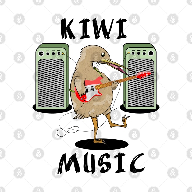 Kiwi Playing Guitar by mailboxdisco