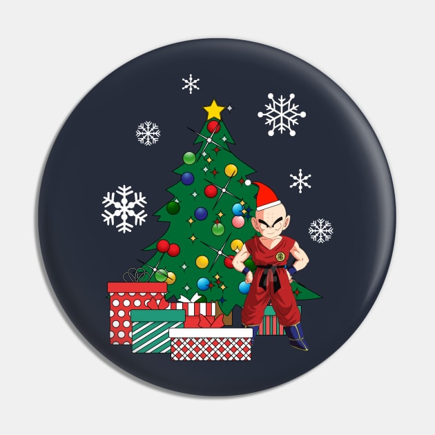 Krillin Around The Christmas Tree Pin by Nova5