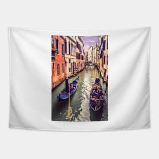 Passing Strangers in Venice Tapestry