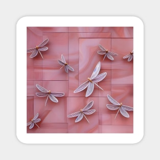 Mauve Dragonflies Magnet