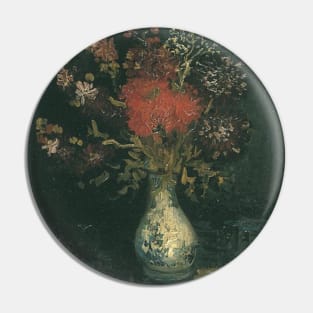 Vase with flowers by van Gogh Pin