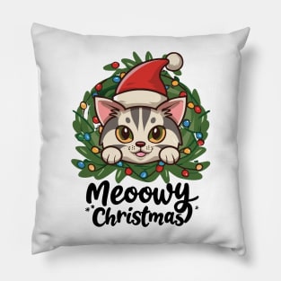 MEOOWY CHRISTMAS cute Cat Pillow