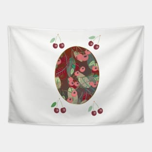 Cherry Song (Oriental) Tapestry