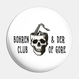 bohren & der club of gore skull sax Pin