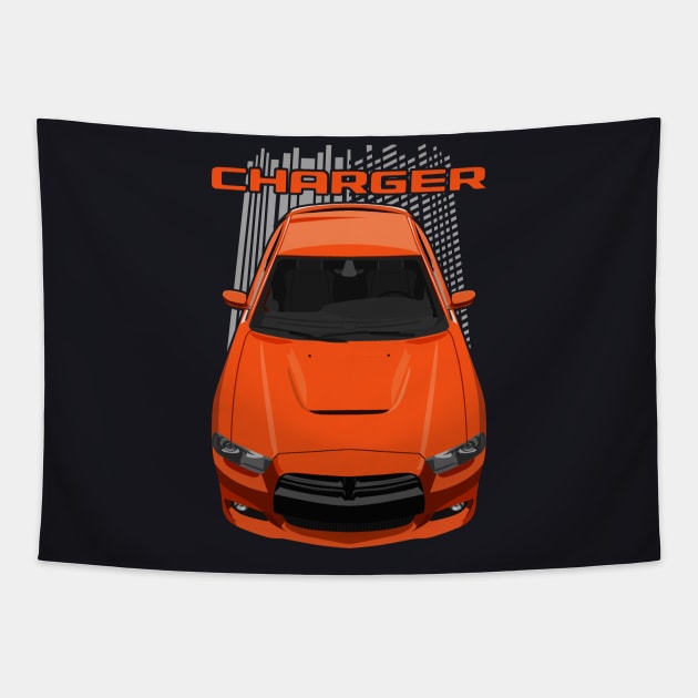 Charger LD 2011-2014-orange Tapestry by V8social