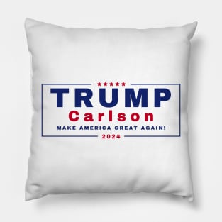 Trump & Tucker Carlson 2024 Pillow