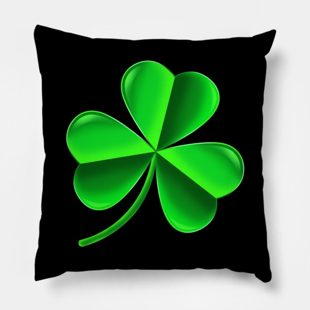 Shamrock St Patricks Pillow by Sachpica