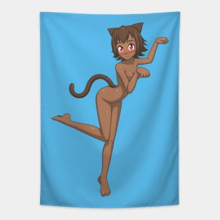 Nude Catgirl Tapestry