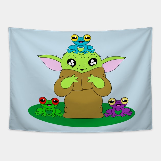 Froggies Tapestry by garciajey