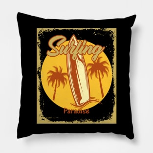 Summer, Surfing Paradise Pillow