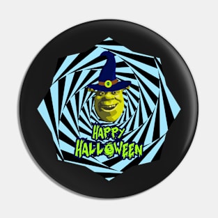 Funny Halloween Shrek Pin