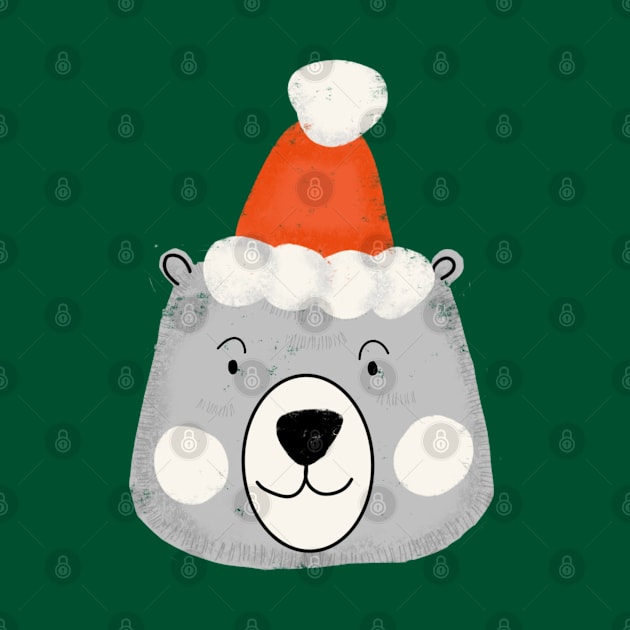 Cute Santa Bear by bruxamagica