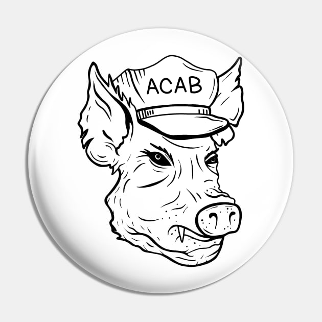 ACAB Pig Pin by valentinahramov