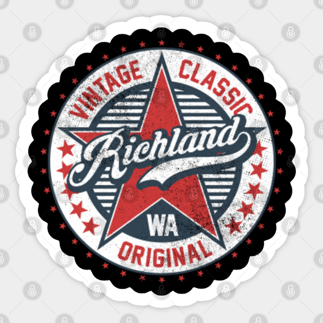 I Love Richland Washington USA Retro Vintage Classic ...
