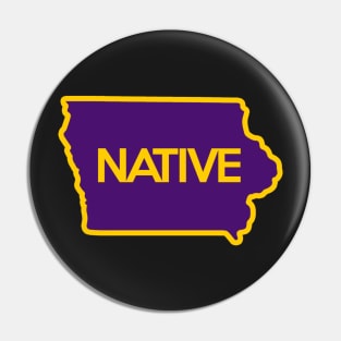 Iowa Native Sticker Pin