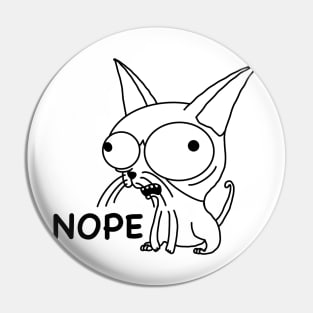 Sphynx nope cat Pin