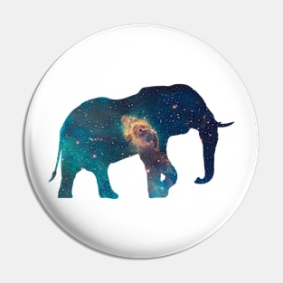 Elephant Ilustration Pin