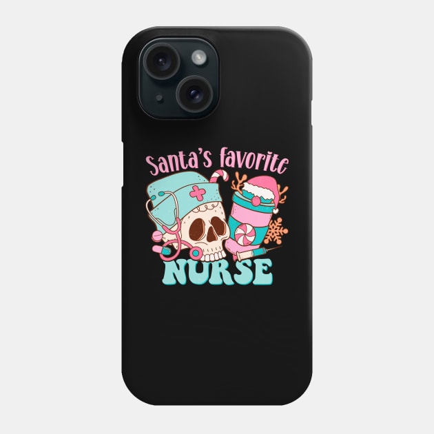 Santa's Favorite Nurse Phone Case by MZeeDesigns
