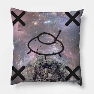 Space - astronaut - UFO collage Pillow