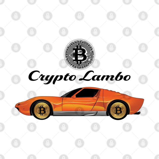 Crypto Lambo BlackLogo by PunnyPoyoShop