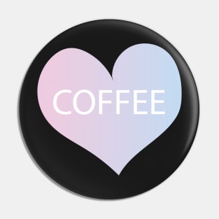 Coffee Sticker- Heart- Coffee Lover Pin