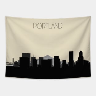 Portland Skyline Tapestry
